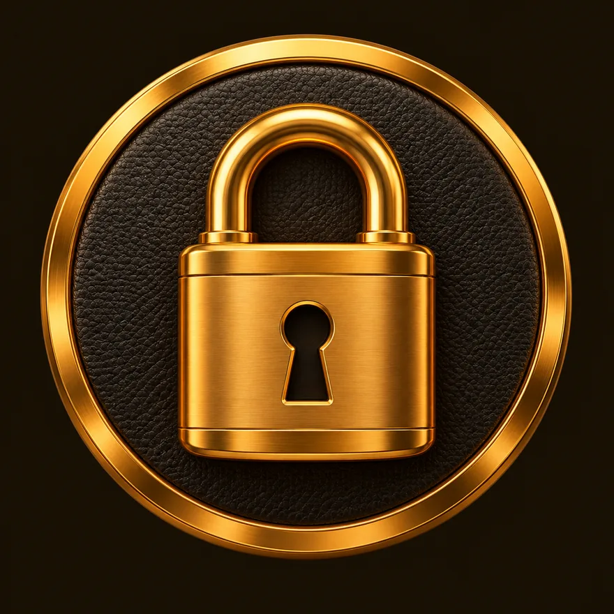 Padlock emblem — Stay