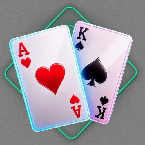 Ace and king playing cards
