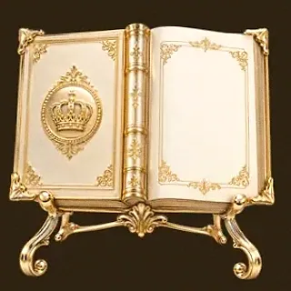 Ornate open book — Stay